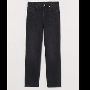 Sz 8, H&M Vintage Slim High Ankle Jeans, Faded Black